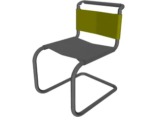 Ludwig Meis van der Rohe Chair 3D Model preview
