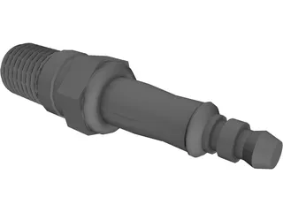 Spark Plug 3D Model preview