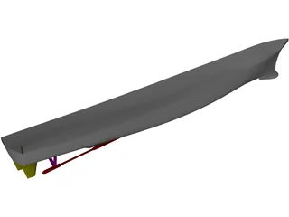 DTMB 5415 Model Naval Combatant 3D Model preview