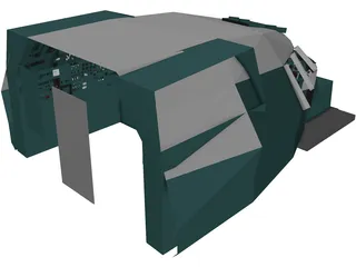 Antonov An-225 Mriya Cockpit 3D Model preview