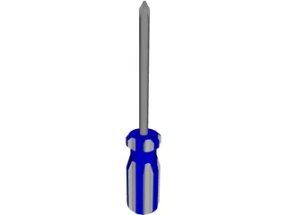 Phillips Head Screwdriver 3D Model preview