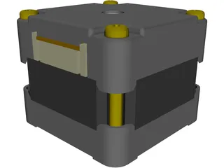 Stepper Motor 3D Model preview
