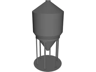 Grain Bin 12` 3D Model preview