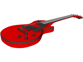 Gibson Les Paul Guitar 3D Model preview
