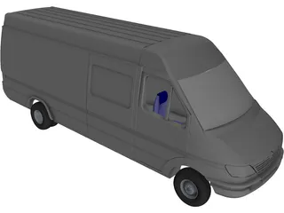 Mercedes-Benz Sprinter 3D Model preview