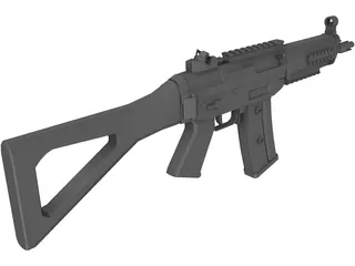 Sig552 Commando 3D Model preview