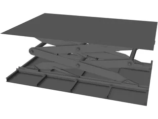 Lift Table 3D Model preview