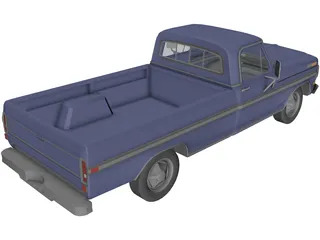 Ford Pickup (1977) 3D Model preview