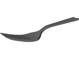Fork 3D Model preview