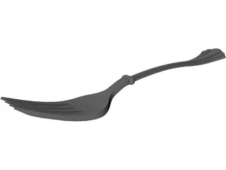 Fork 3D Model preview