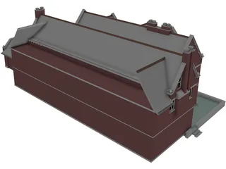 Victorian House 3D Model preview