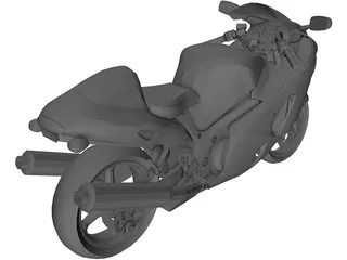 Suzuki Hayabusa 3D Model preview