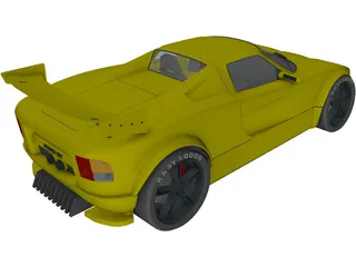 Ford GT 40 [Tuned] 3D Model preview