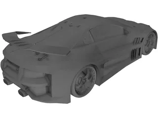 Cyborx Concept 3D Model preview