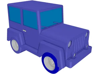 Jeep Toy 3D Model preview