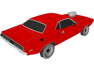 Dodge Challenger 383 Magnum 3D Model preview