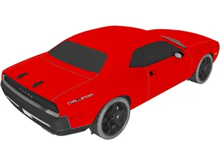 Dodge Challenger RT 3D Model preview