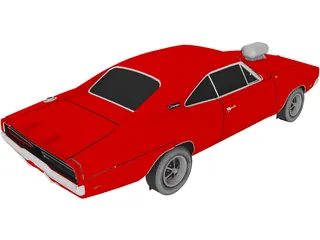 Dodge Charger RT 3D Model preview
