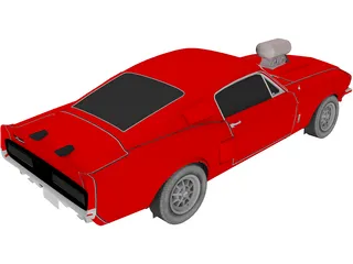 Ford Mustang Shelby Cobra G.T.500 3D Model preview