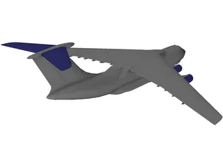 Ilyushin IL-76 Candid 3D Model preview