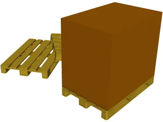 Euro Pallets 3D Model preview