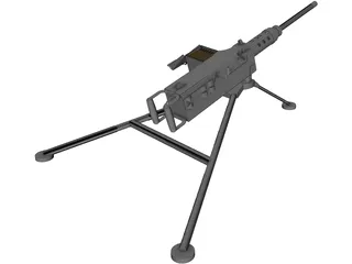 Browning 50 cal 3D Model preview