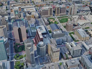 Minneapolis City, USA (2023) 3D Model preview