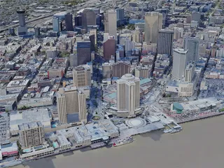 New Orleans City, USA (2023) 3D Model preview