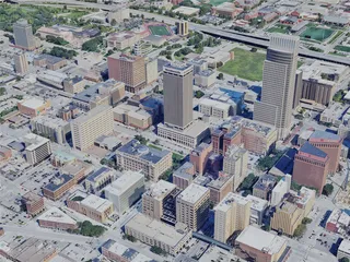 Omaha City, USA (2023) 3D Model preview