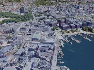 Oslo City, Norway (2022) 3D Model preview