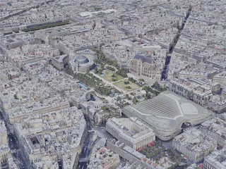 Paris City, France (2023) 3D Model preview