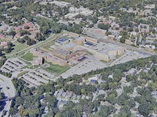 Raleigh City, USA (2023) 3D Model preview