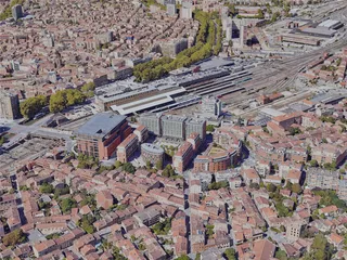 Toulouse City, France (2022) 3D Model preview