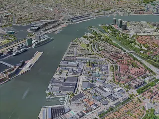 Amsterdam City, Netherlands (2022) 3D Model preview