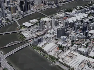 Brisbane City, Australia (2021) 3D Model preview