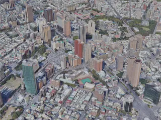 Taichung City, Taiwan (2023) 3D Model preview