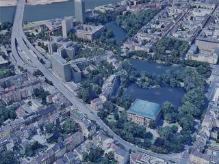 Dusseldorf City, Germany (2023) 3D Model preview