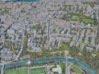 Geneva City, Switzerland (2023) 3D Model preview