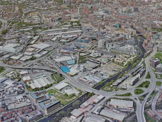 Leeds City, UK (2023) 3D Model preview