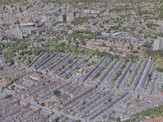 Nottingham City, UK (2022) 3D Model preview