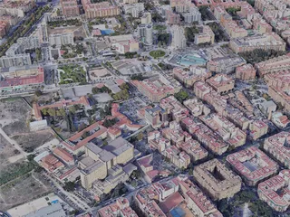 Valencia City, Spain (2022) 3D Model preview