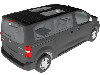 Toyota ProACE Verso Electric (2024) 3D Model preview