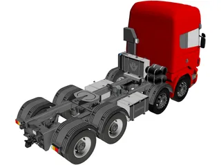Scania 8X4 3D Model preview