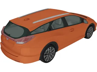 Honda Civic Tourer (2014) 3D Model preview