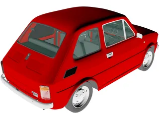 Fiat 126p (1976) 3D Model preview