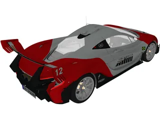 Mclaren P1 GTR Senna (2019) 3D Model preview