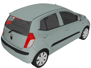Hyundai i10 (2009) 3D Model preview