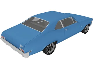 Chevrolet Nova (1969) 3D Model preview