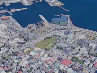 Reykjavik City, Iceland (2023) 3D Model preview