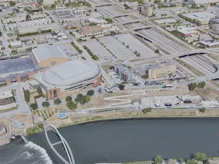 Des Moines City, IA, USA (2022) 3D Model preview
